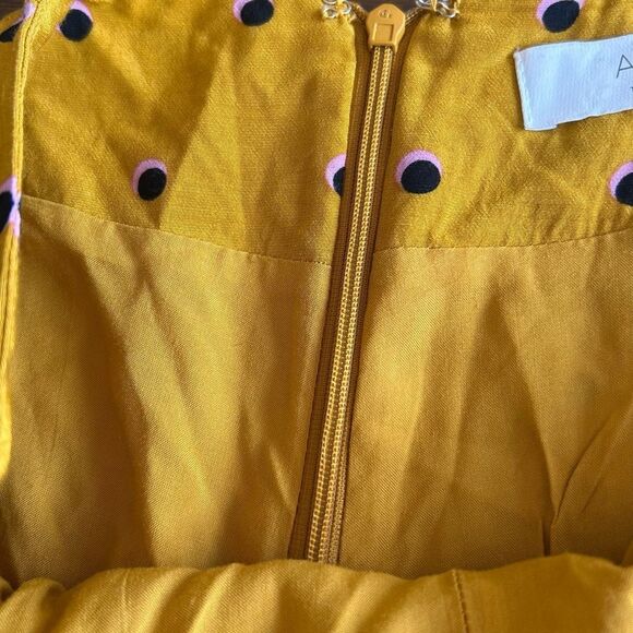 ASTR The Label Gold Print Polka Dot Wide Leg Viscose Pants Size Small - Picture 12 of 12